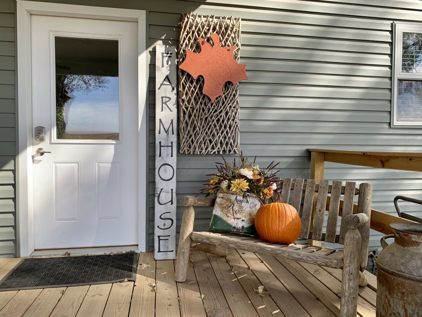 The Round Valley Farmhouse front door